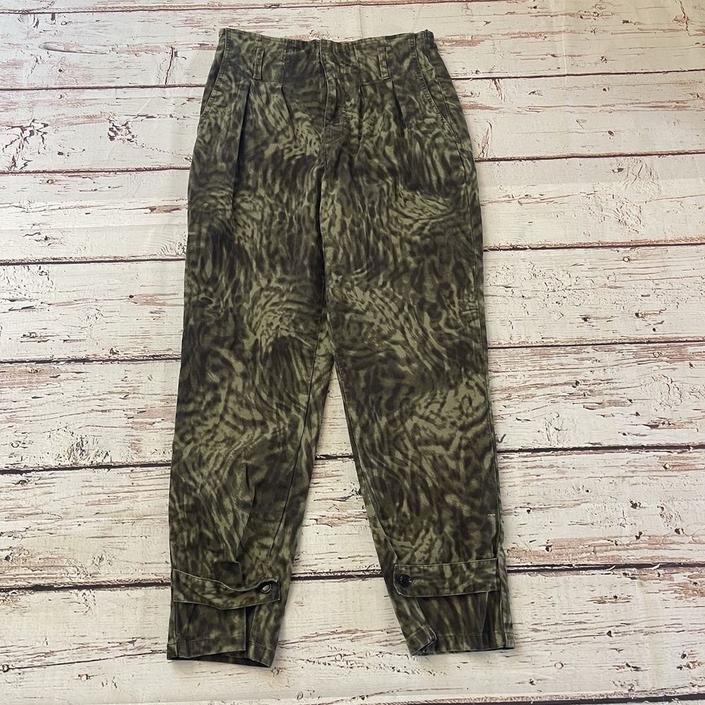 Good American Upgrade Paperbag Waist Pants Size 2 Ankle High Waisted Inseam 26"